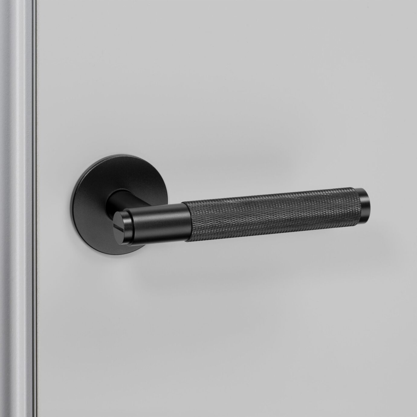 DOOR HANDLE SET / CROSS / BLACK - Buster + Punch