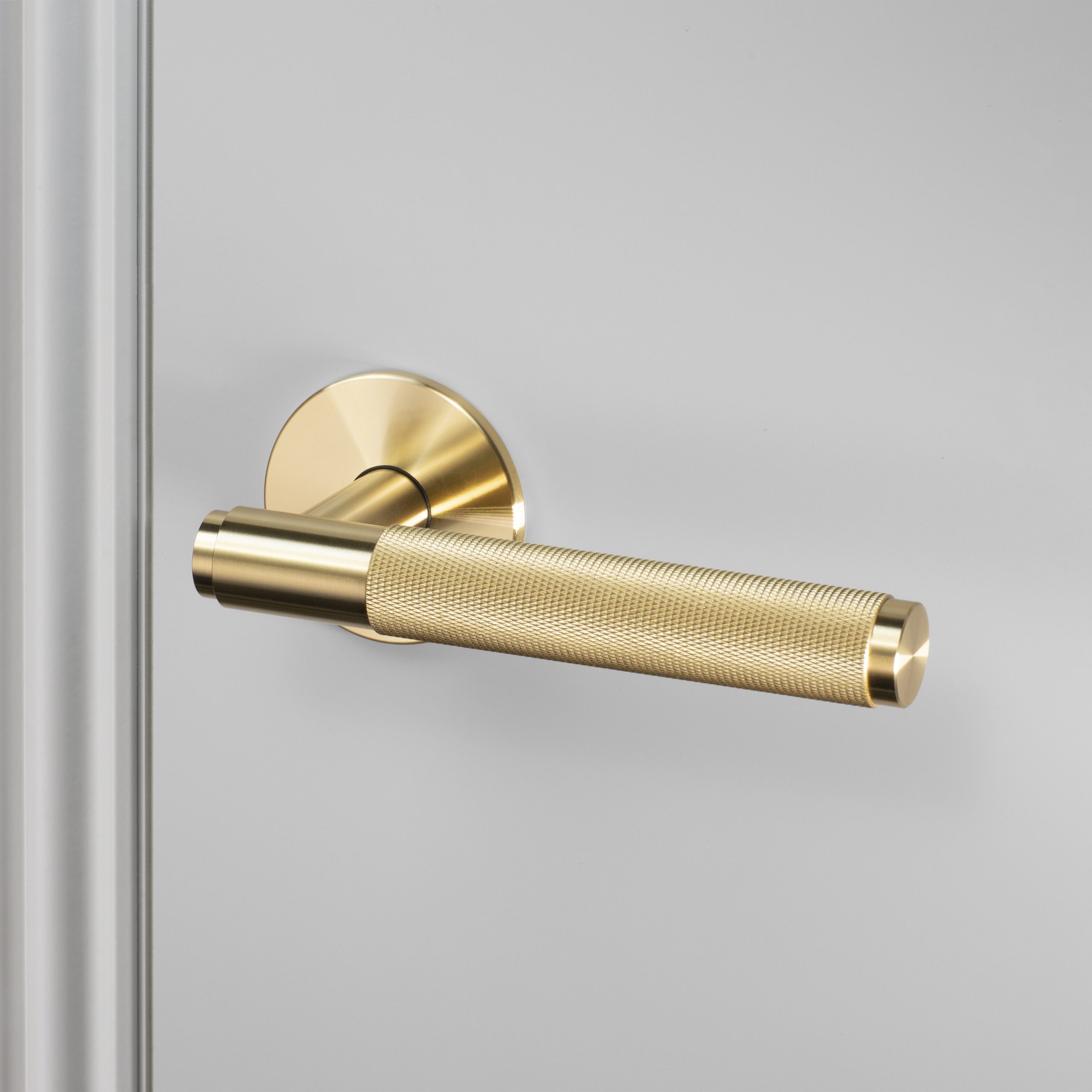 Buster + Punch Cross Fixed Door Handle - Color: Brass - NLH-05163