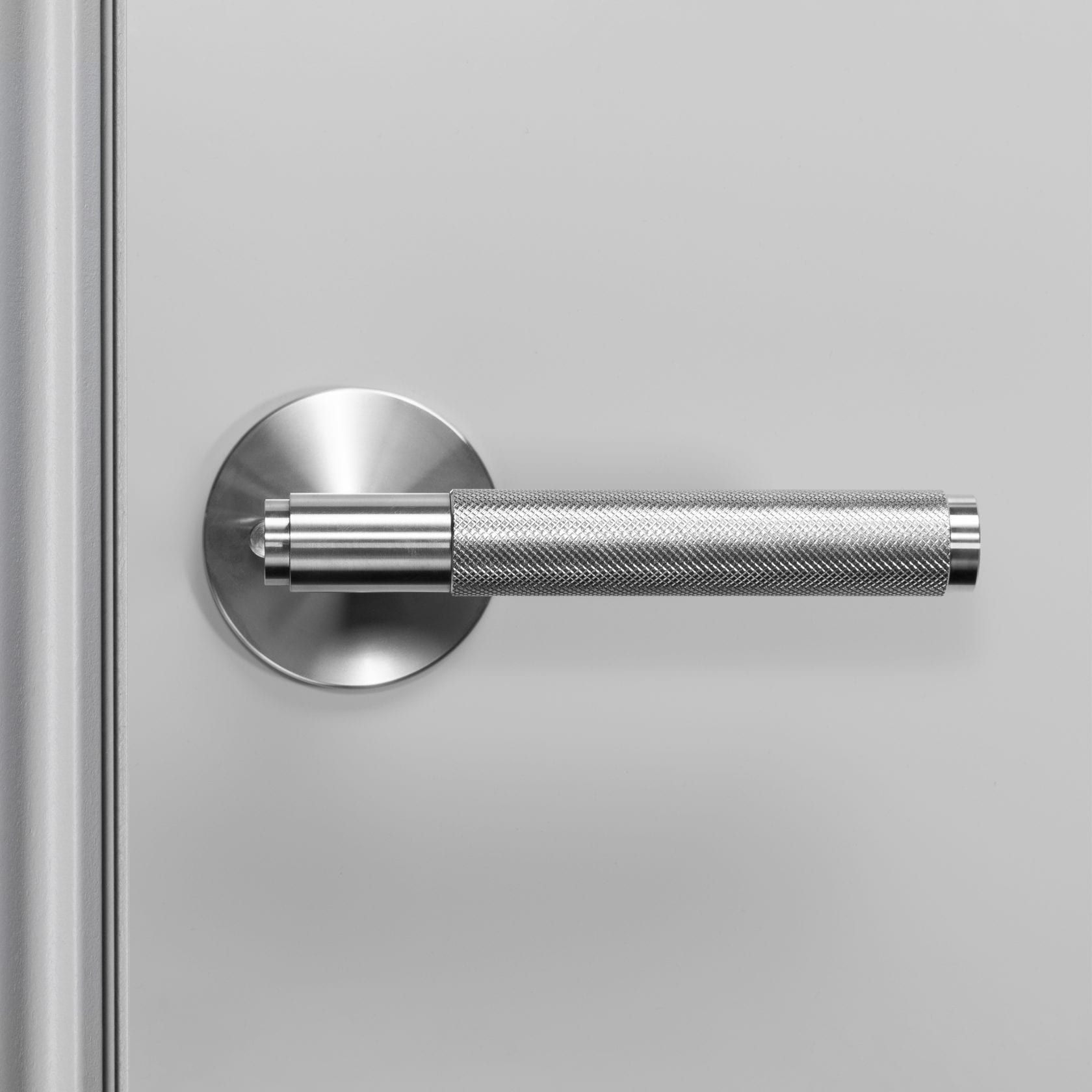 Black Pre-Drilled Privacy Door Handle | Cross Design