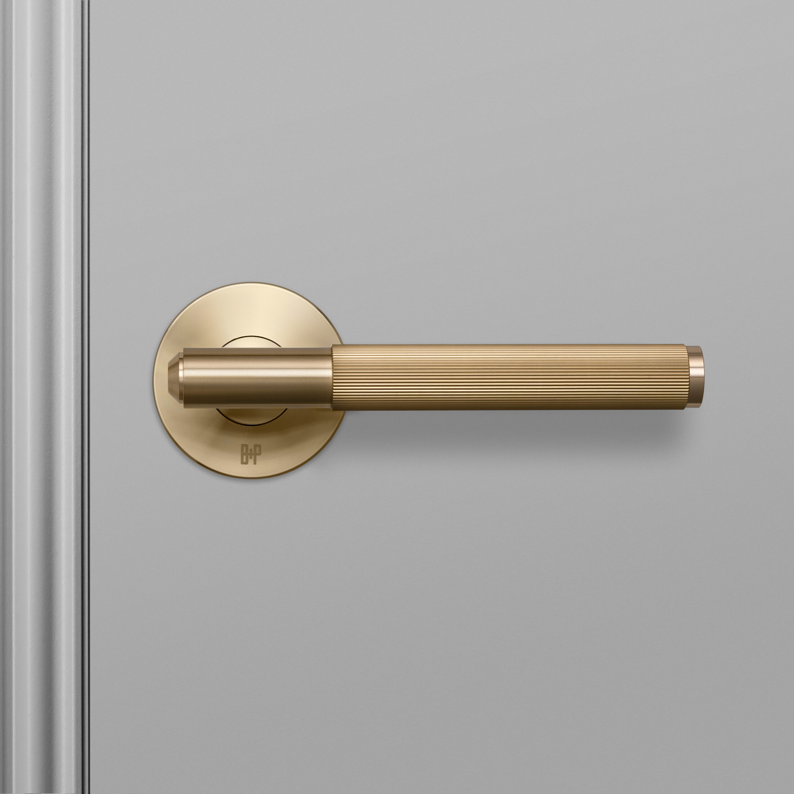 Buster + Punch Linear Single-Sided Fixed Door Handle - Color: Brass/Polished - NLH-051049