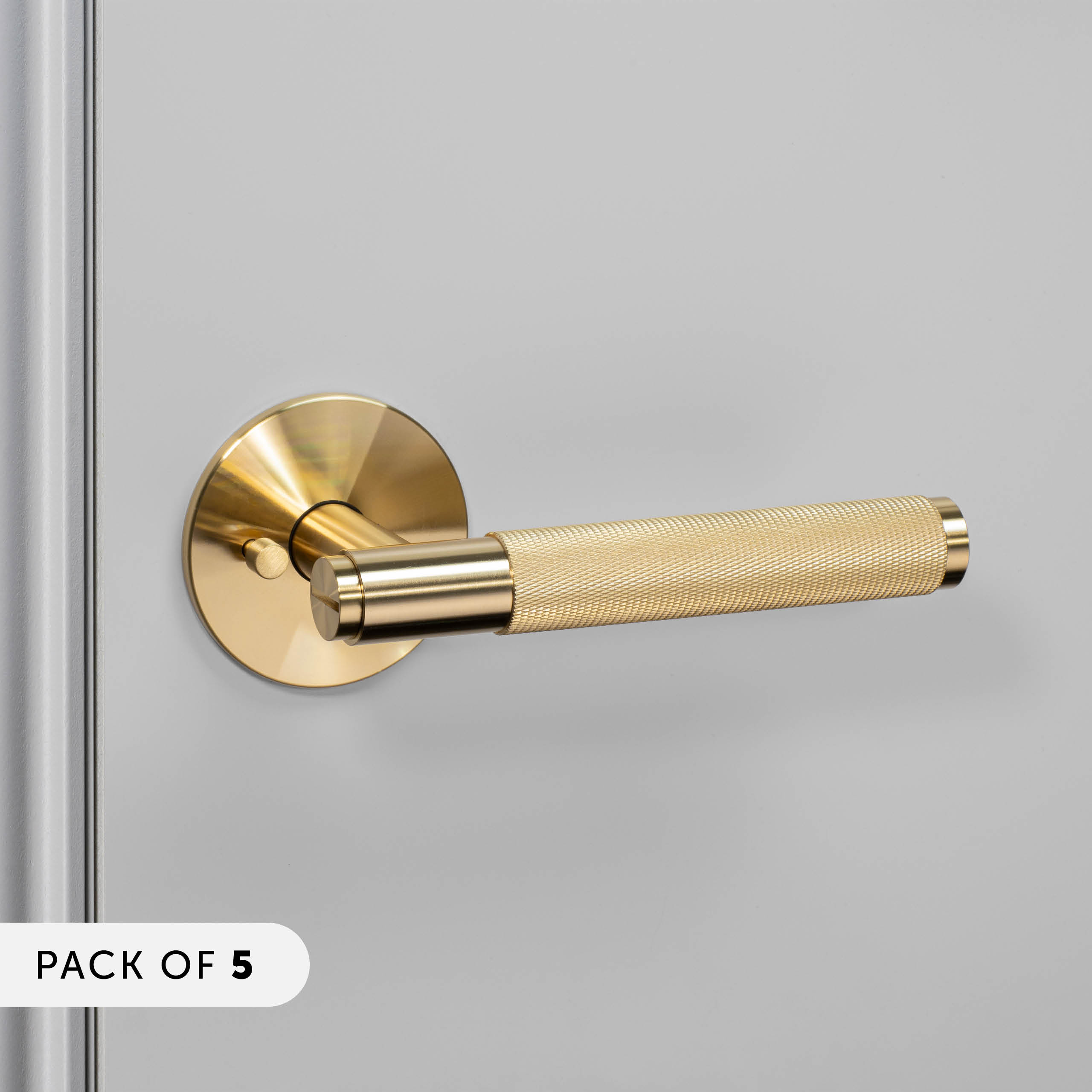 Brass Pre-Drilled Privacy Door Handle