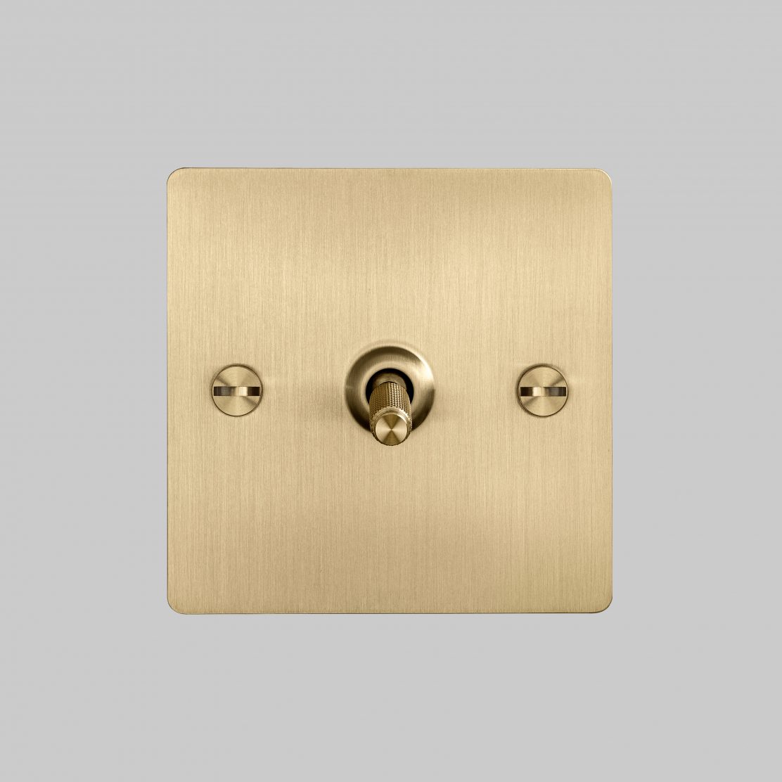 BRASS TOGGLE LIGHT SWITCH / 1G TOGGLE MADE FROM SOLID KNURLED BRASS