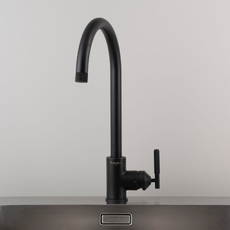 UK KITCHEN TAP / MIXER / LINEAR / WELDERS BLACK - Buster + Punch